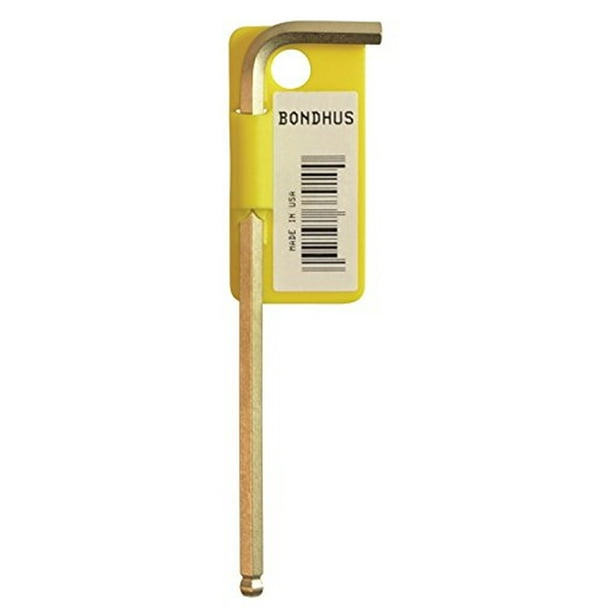 Bondhus 38072 8mm GoldGuard Plated Ball End L-Wrench 